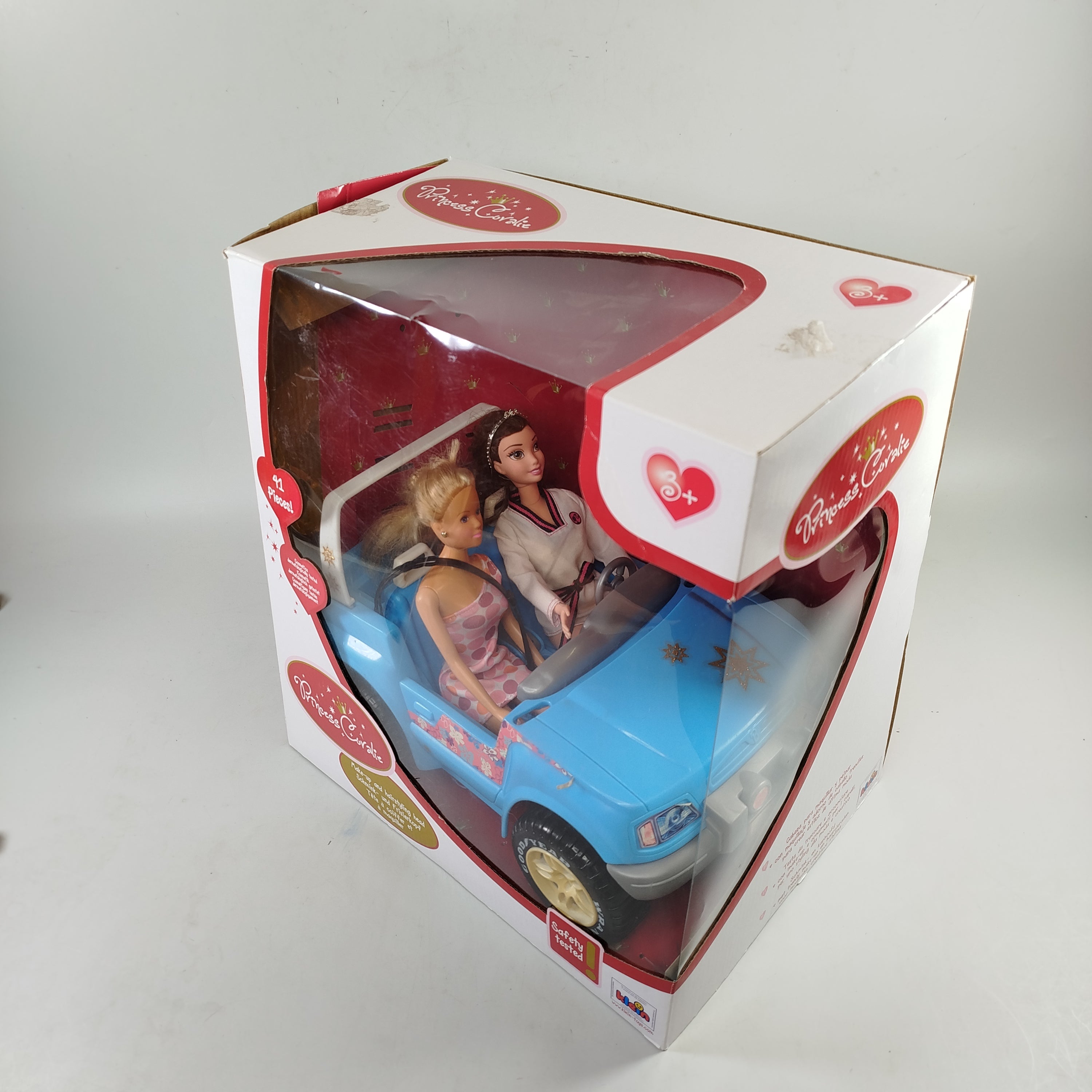 Klein, Barbie Princess Coralie Puppenset mit Pferd und Auto